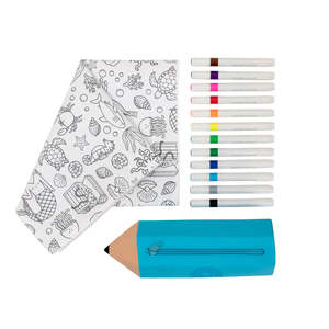 Travel: Washable, Reusable Colouring-In Solo Mat Kit - Tidal Treasures