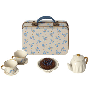 The French Folk: Maileg Afternoon Tea Set - Blue Madelaine