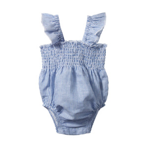Nature Baby: Nature Baby Gala Suit - Linen Blue Stripe