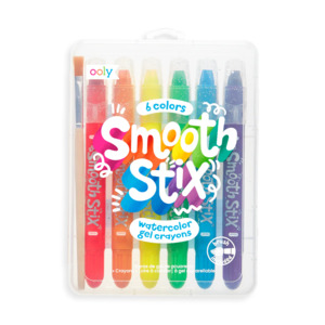 Ooly Smooth Stix Watercolor Gel Crayons - Set of 7