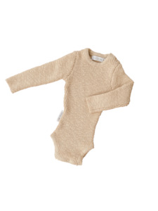 Ribbed Bodysuit (Wheat)