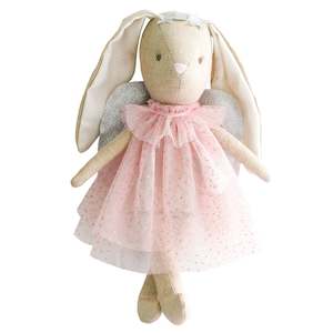 Childrens Gifts: Alimrose Bunny  - Mini Angel - 27cm (Blush)