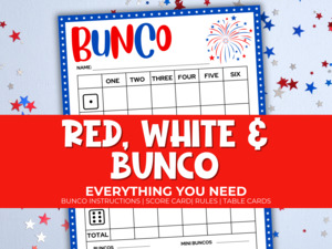 4th July: Red, White & Bunco Pack