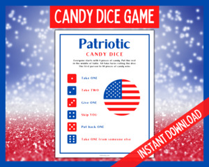 4th July: Patriotic Candy Dice Game
