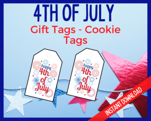 4th July: 4th July Gift Tags / Cookie Tags