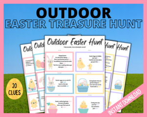 Easter Treasure Hunt: Outdoor Easter Treasure Hunt