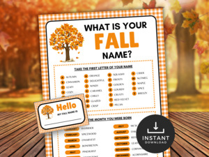 Fall Autumn: What is your Fall Name