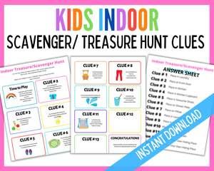 Kids Indoor Treasure Hunt