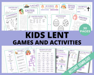 Kids Lent Games and Activities