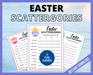 Easter Games: Easter Scattergories