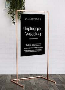 Products: Unplugged Ceremony Wedding Sign - Classic Range