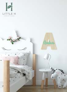 Products: Rattan Wall Name