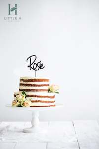 Cake Toppers All: Name Cake Topper - Script