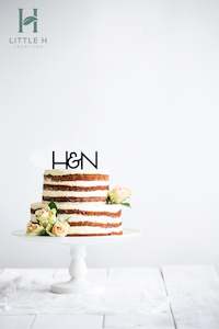 Initials Wedding Cake Topper