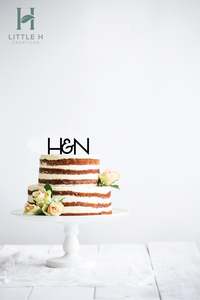 Cake Toppers All: Initials Wedding Cake Topper