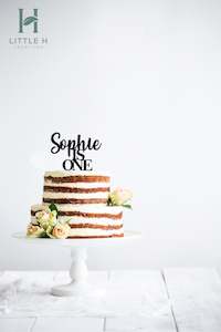 Cake Toppers All: Name & Age Cake Topper - Script
