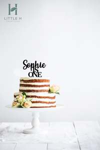 Cake Toppers All: Name & Age Cake Topper - Script