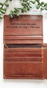 Gifts: Engraved Leather Men’s Wallets