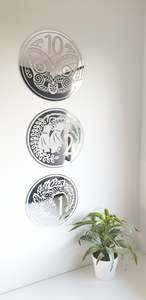 Gifts: New Zealand Coin Trio - Wall Decor
