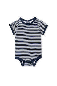 MILKY Navy Mini Stripe Bubbysuit