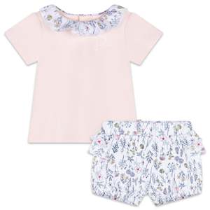 Carrement Beau 1: Carrement Beau - T-Shirt and Spring floral short set