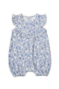 Marquise Blue Floral Playsuit