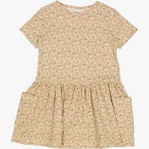 Wheat 2: Wheat - Jersey Dress Birthe - Eggshell Flowers