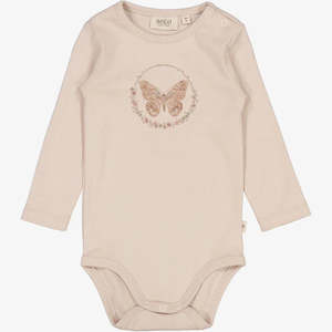 Wheat - Long-sleeved bodysuit- Butterfly