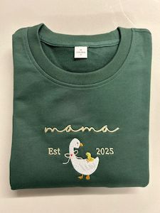 All Collection: Personalised Mama Est Year Sweatshirt – Gift for New or Expecting Mums