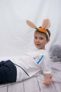 Personalised Embroidered Bunny Initial T-Shirt