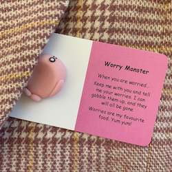 Little Joys Worry Stone - Worry Monster (PINK)