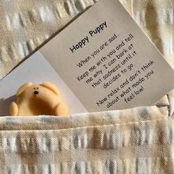 Positivity: Little Joys Worry Stone - Happy Puppy