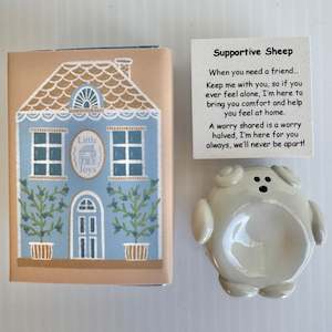 Metal Worry Stones: Supportive Sheep Metal Worry Stone