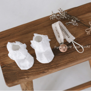 Daily Items: Premium Pure White Frilled Socks