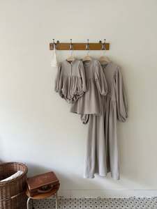 Bily Fw 22 Collection: Lumi Shirred Cotton Dress for Mum