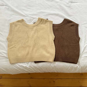 Best Sellers: [PRE-ORDER] Punching Knit Vest (3-Tier)