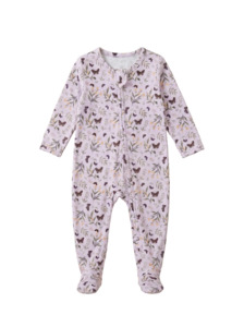 Lilac Whimsical Garden Romper