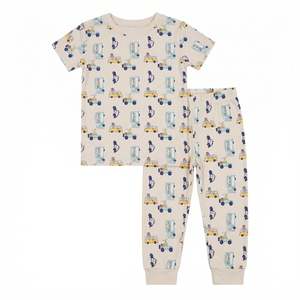 Short Sleeve Sets: Sleepy Town Helpers Short Sleeve Set