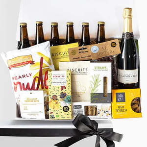 Gourmet Food Alcohol Gift Boxes: Team Bubbles & Beers