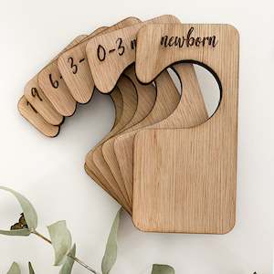 Clothing Dividers: Wooden Baby Clothing Dividers