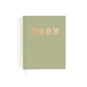 Baby Shower: Fox & Fallow | Mini Baby Book, Sage
