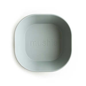 Eat And Drink: Mushie | Dinner Bowl Square (Set of 2), Sage