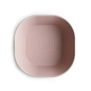 Eat And Drink: Mushie | Dinner Bowl Square (Set of 2), Blush