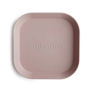 Eat And Drink: Mushie | Dinner Plate Square (Set of 2), Blush