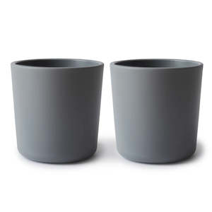 Eat And Drink: Mushie | Dinnerware Cup (Set of 2), Smoke