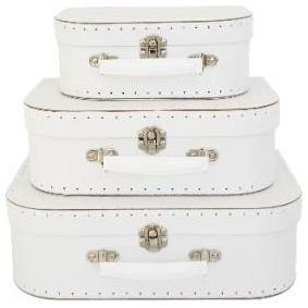 Decor And Lighting: Alimrose | Carry Case Set 3pcs - White and Grey