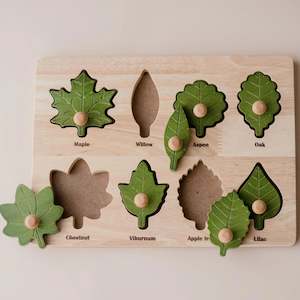 Games: Q Toys | Montessori Leaf Puzzle