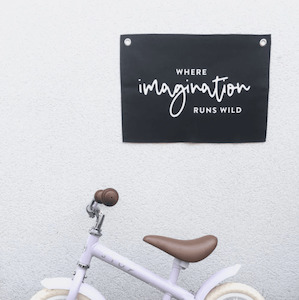 Wall Hangings: Leonie and the Leopard | Wall Banners, Imagination Black