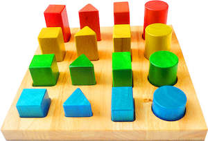Play: Q Toys | Shape & Size Board