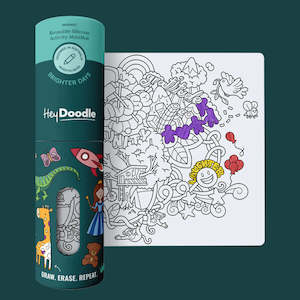 Arts Crafts: HeyDoodle | Reusable Colouring Mat, Brighter Days (Mini)